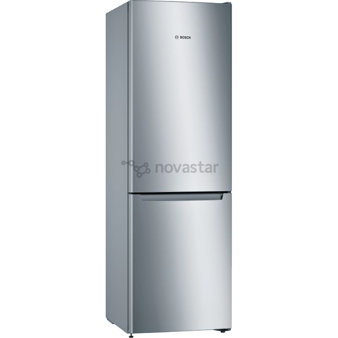 Bosch Series 2, NoFrost, 305 L, 186 cm, nerūdijančio plieno - Šaldytuvas