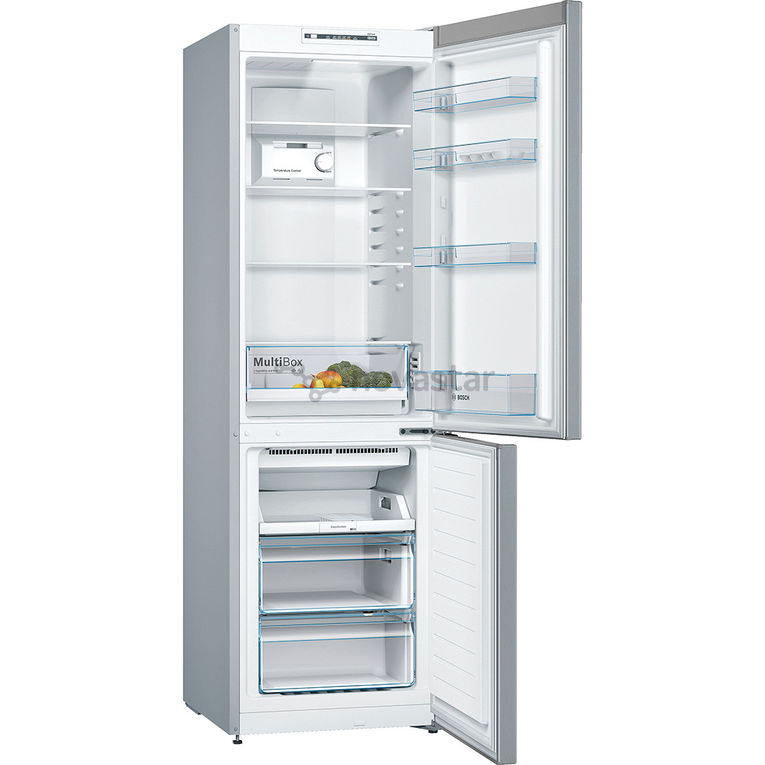Bosch Series 2, NoFrost, 305 L, 186 cm, nerūdijančio plieno - Šaldytuvas