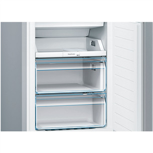Bosch Series 2, NoFrost, 305 L, 186 cm, nerūdijančio plieno - Šaldytuvas