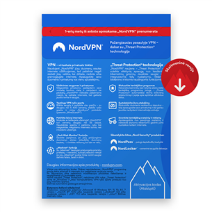 NordVPN Standard - 1-Year VPN & Cybersecurity Software Subscription For 6 Devices