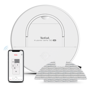 Tefal X-Plorer Serie 130 Ai Animal & Allergy, Wet&Dry, white - Robot vacuum cleaner