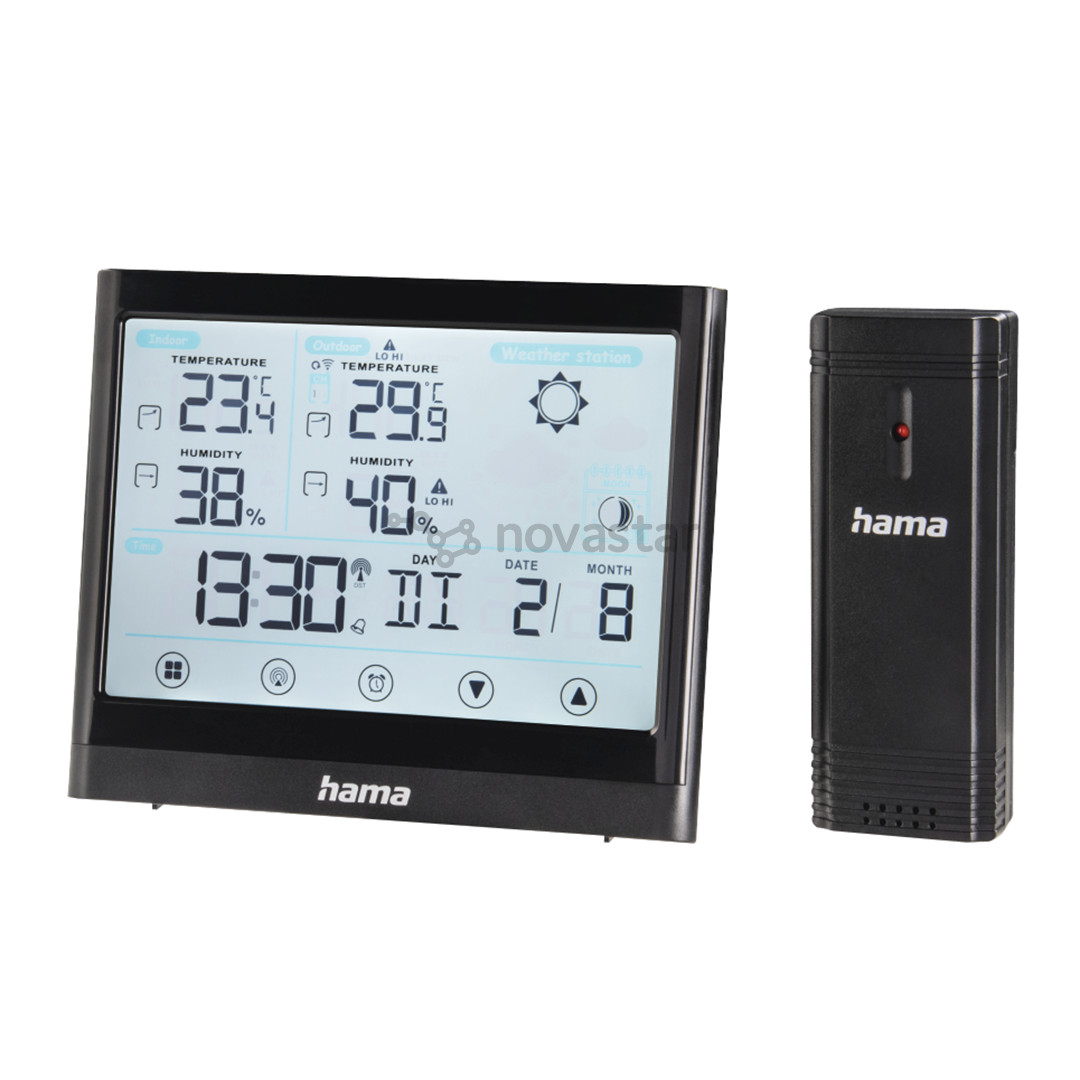 Hama Full Touch, black - Weather station