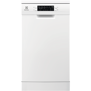 Indaplovė Electrolux 600 Slim ESS43210SW, 10 komplektų talpa, plotis 44,6 cm ESS43210SW