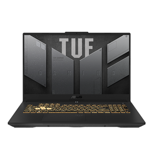 Nešiojamas kompiuteris Asus TUF Gaming F17 (2022), 17.3'', 360 Hz, i7, 16 GB, 512 GB, RTX3060, W11H FX707ZM-KH082W