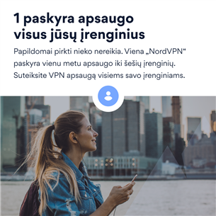 NordVPN Standard - 1-Year VPN & Cybersecurity Software Subscription For 6 Devices