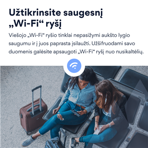 NordVPN Standard - Skaitmeninio saugumo programinės įrangos 1-erių metų prenumerata skirta 6 įrenginiams