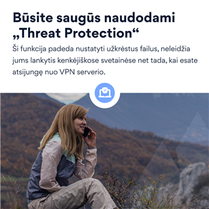 NordVPN Standard - Skaitmeninio saugumo programinės įrangos 1-erių metų prenumerata skirta 6 įrenginiams