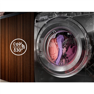 AEG 7000 Series, 9 kg, gylis 63.1 cm, 1600 aps./min., balta - Skalbimo mašina