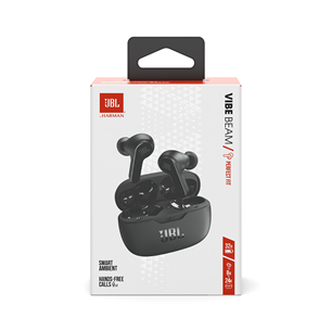 Ausinės JBL Wave Beam, Belaidės, Juodos