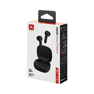 Ausinės JBL Wave Flex, Belaidės, Juodos