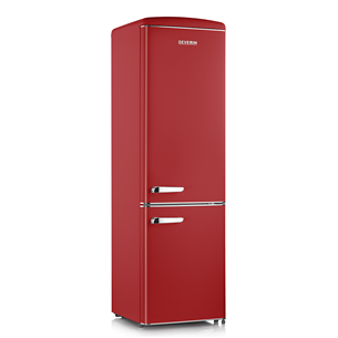 Severin, 244 л, высота 181 см,  красный - Холодильник в стиле ретро