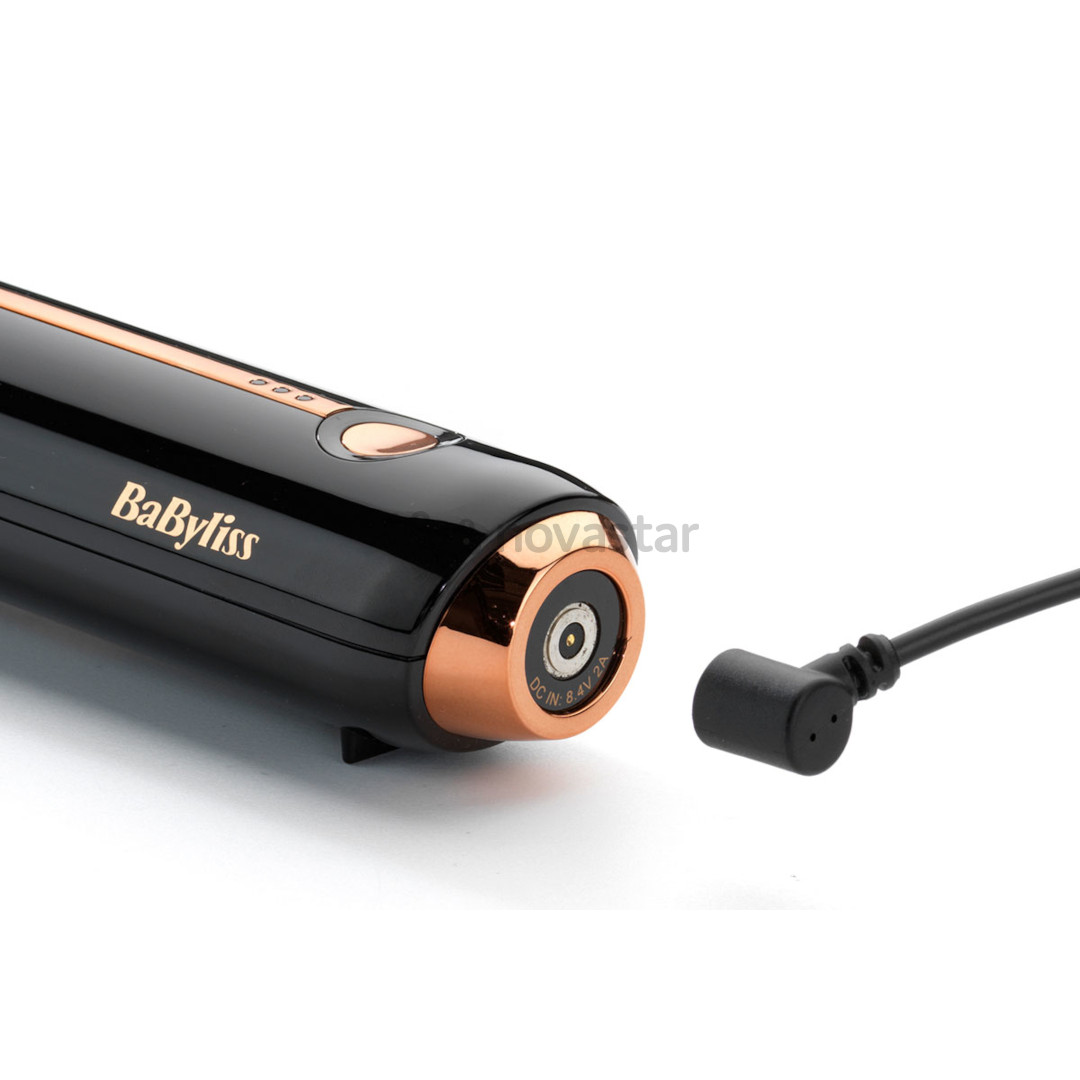 BaByliss, 25 мм, 160-180°C, беспроводное использование, черный - Щипцы для завивки