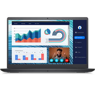 Nešiojamas kompiuteris Dell Vostro 14 3420, FHD, i3, 8 GB, 256 GB, W11H, black 2000001263839