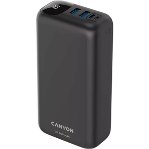 Išorinė baterija Canyon PB-301, 30 000 mAh, USB-A, USB-C CNE-CPB301B