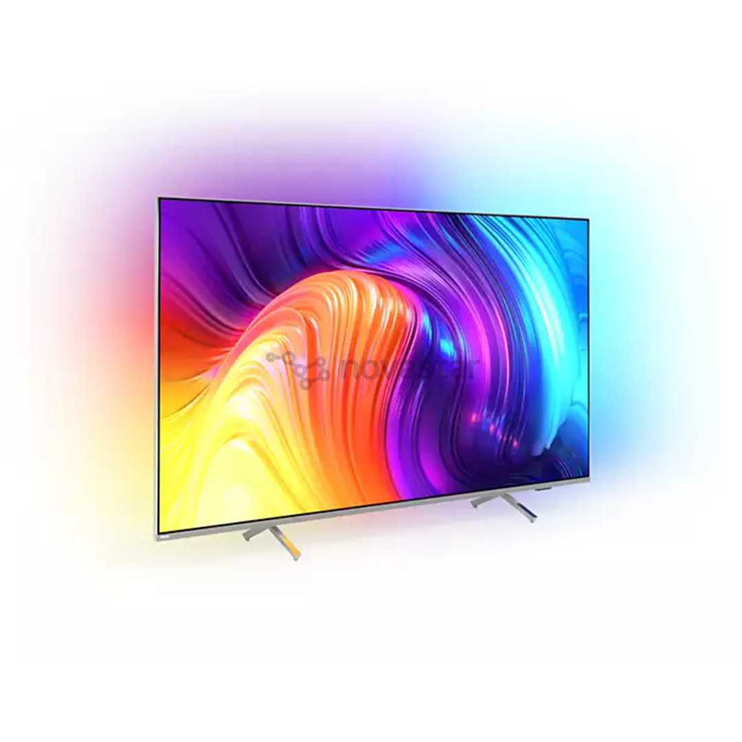 Philips The One PUS8507, 50", 4K UHD, LED LCD, боковые ножки, серебристый - Телевизор