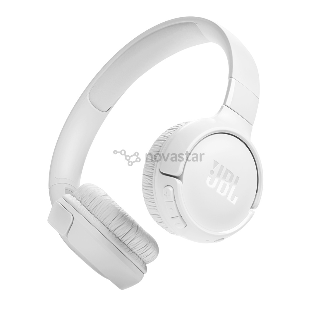 JBL Tune 520BT, baltos - Belaidės ausinės