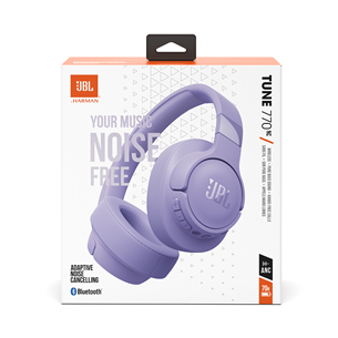 JBL Tune 770NC, adaptive noise cancelling, purple - Wireless over-ear headphones