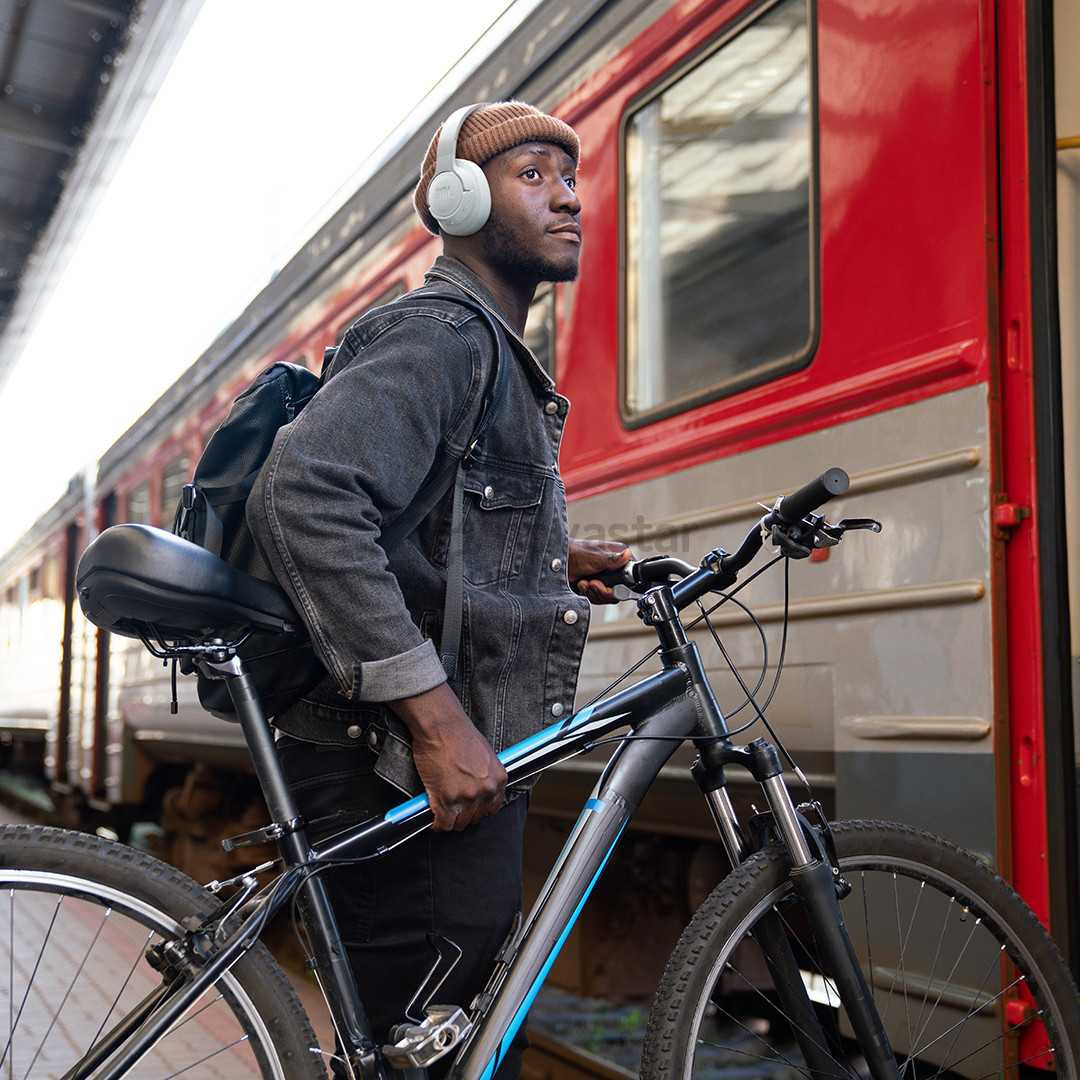 JBL Tune 770NC, prisitaikantis triukšmo slopinimas, baltos - Belaidės ausinės