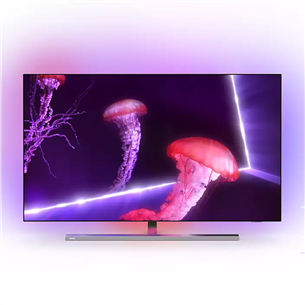 Philips OLED857, OLED, Ultra HD, 55", central feet, gray - TV