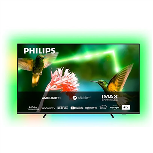 Philips PML9507, 55'', Ultra HD, MiniLED, боковые ножки, серый - Телевизор