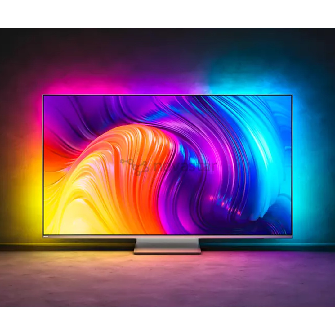 Philips The One PUS8807, 50", 4K UHD, LED LCD, central stand, silver - TV