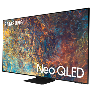 Samsung QN90A, 98'', 4K UHD, Neo QLED, central stand, black - Televizorius