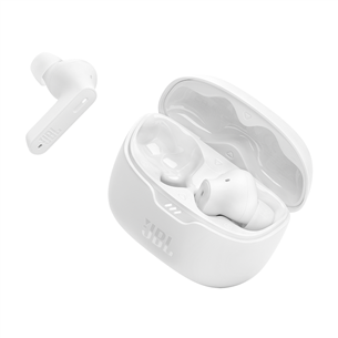 JBL Tune Beam, active noise cancelling, white - True Wireless Earbuds