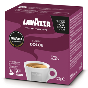 Lavazza A Modo Mio Lungo Dolce, 16 pcs - Coffee capsules