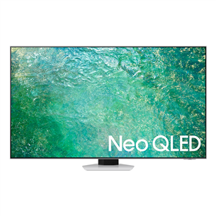 Samsung QN85C, 55'', 4K UHD, Neo QLED, центральная подставка, серебристый - Телевизор