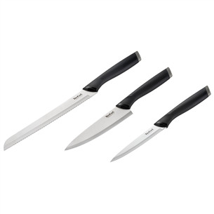Tefal Essential, 3 vnt., juodas - Peilių rinkinys K221S355