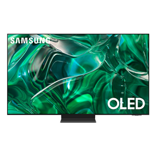 Samsung S95C, 55", 4K UHD, OLED, центральная подставка, черный - Телевизор