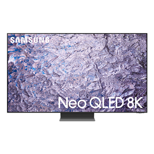 Samsung QN800C, 65", 8K, Neo QLED, central stand, black - TV