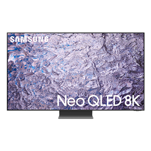 Samsung QN800C, 85", 8K, Neo QLED, central stand, black - Televizorius