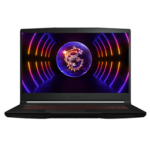 MSI Thin GF63 12V, 15.6'' FHD, 144 Hz, i5, 16 GB, 512 GB, RTX 4050, black - Notebook