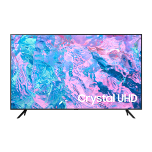 Samsung Crystal CU7102, 85'', 4K UHD, LED LCD, боковые ножки, черный - Телевизор