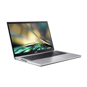 Acer Aspire 3, 15,6", i3, 8 ГБ, 256 ГБ, W11S, серебристый - Ноутбук