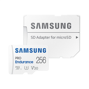 Atminties kortelė Samsung PRO Endurance, microSDXC + SD adapter, 256 GB MB-MJ256KA/EU