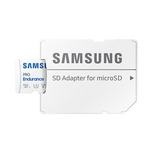 Atminties kortelė Samsung PRO Endurance, microSDXC + SD adapter, 256 GB