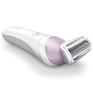 Philips Lady Shaver Series 6000, сухое и влажное использование, белый/сиреневый - Беспроводная бритва BRL136/00