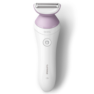 Philips Lady Shaver Series 6000, wet & dry, white/lilac - Cordless shaver