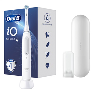 Elektrinis dantų šepetėlis Oral-B iO4, Baltas IO4QUITEWHITE