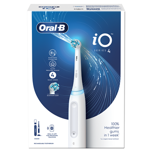 Elektrinis dantų šepetėlis Oral-B iO4, Baltas