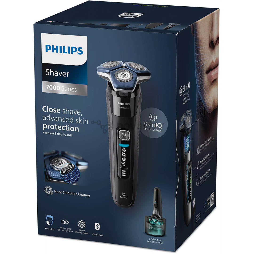 Philips Shaver series 7000 Wet & Dry, juoda - Barzdaskutė