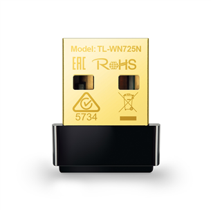 TP-Link TL-WN725N, черный - USB WiFi-адаптер