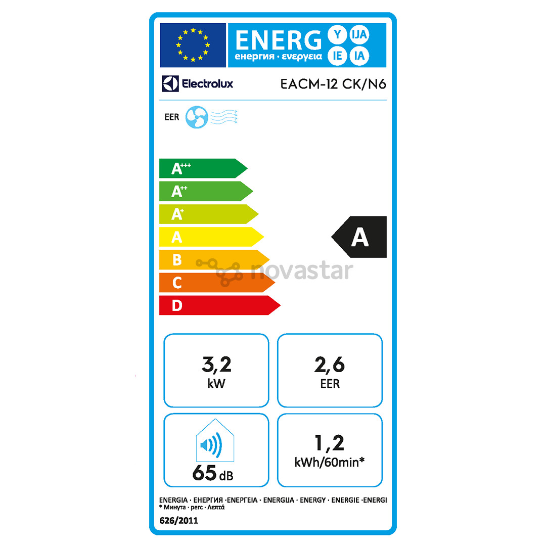 Electrolux, 3200 W, white - Air conditioner
