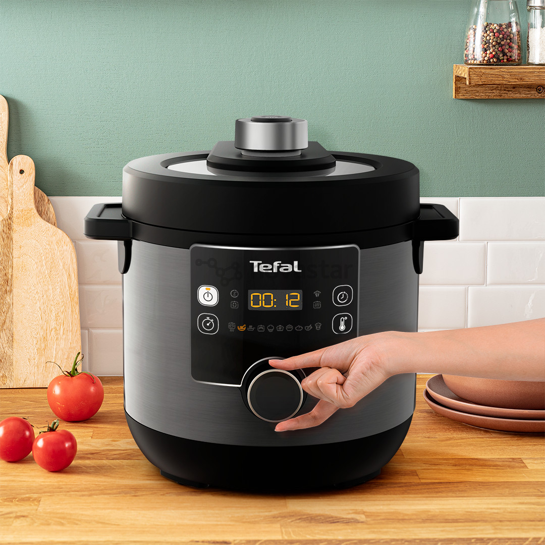 Tefal Turbo Cuisine & Fry, 1200 Вт, черный - Мультиварка-скороварка