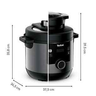 Tefal Turbo Cuisine & Fry, 1200 W, black - Pressure cooker