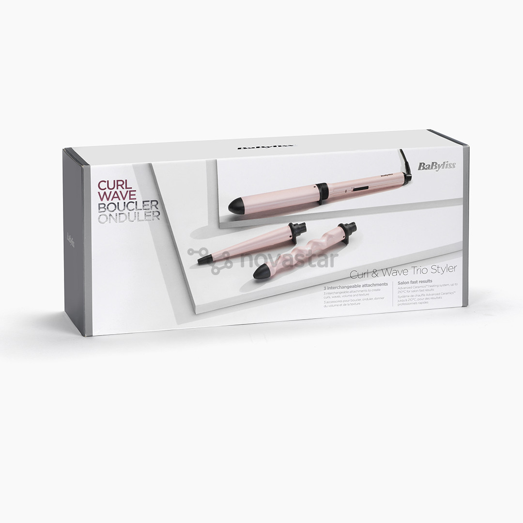 BaByliss Curl & Wave, interchangeable accessories, rose - Multi styler