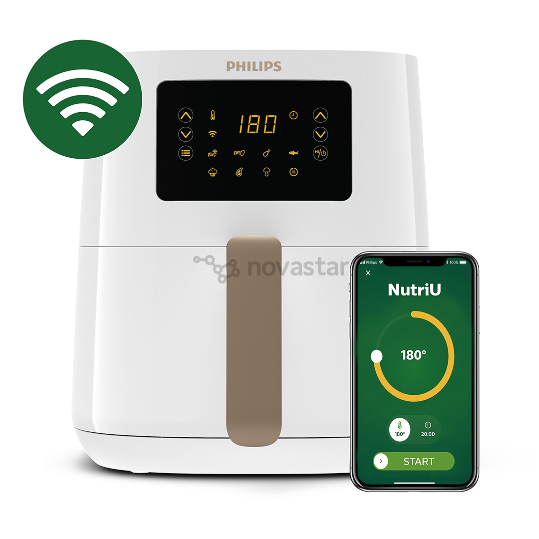Philips Airfryer 5000 Series Connected, 4,1 л, 1400 Вт, белый - Аэрогриль