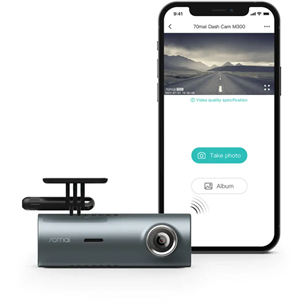 70mai Dash Cam M300, 1296P, WiFi, navy - Dash camera